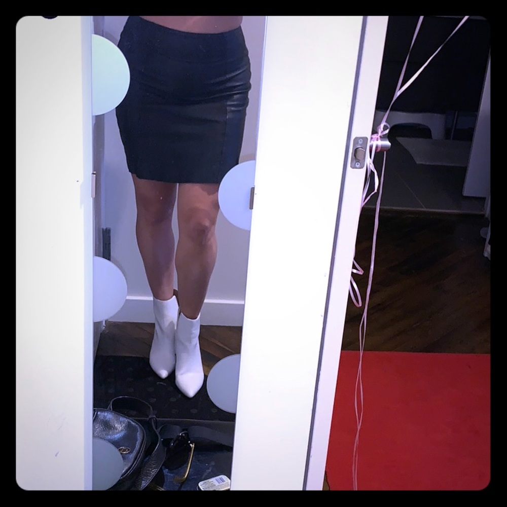 Vintage leather skirt